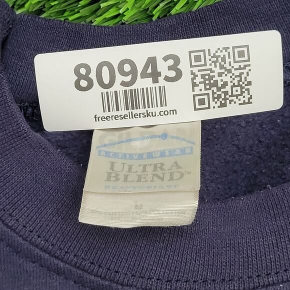 Vintage Pepsi Sweatshirt Medium 22x25 Navy-Blue - Picture 8 of 14